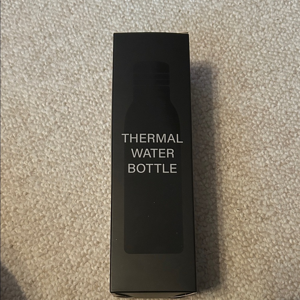 Brand new black thermal water bottle